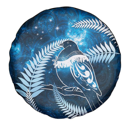 New Zealand Matariki Spare Tire Cover Pigeon Kereru Maori Fern Art