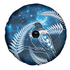 New Zealand Matariki Spare Tire Cover Pigeon Kereru Maori Fern Art