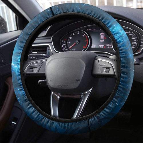 New Zealand Matariki Steering Wheel Cover Pigeon Kereru Maori Fern Art