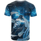 New Zealand Matariki T Shirt Pigeon Kereru Maori Fern Art