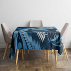 New Zealand Matariki Tablecloth Pigeon Kereru Maori Fern Art