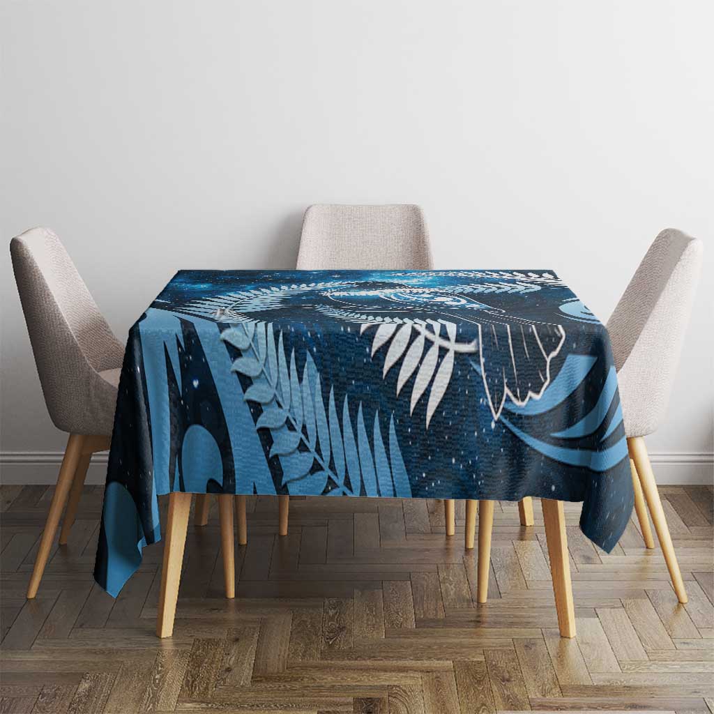 New Zealand Matariki Tablecloth Pigeon Kereru Maori Fern Art