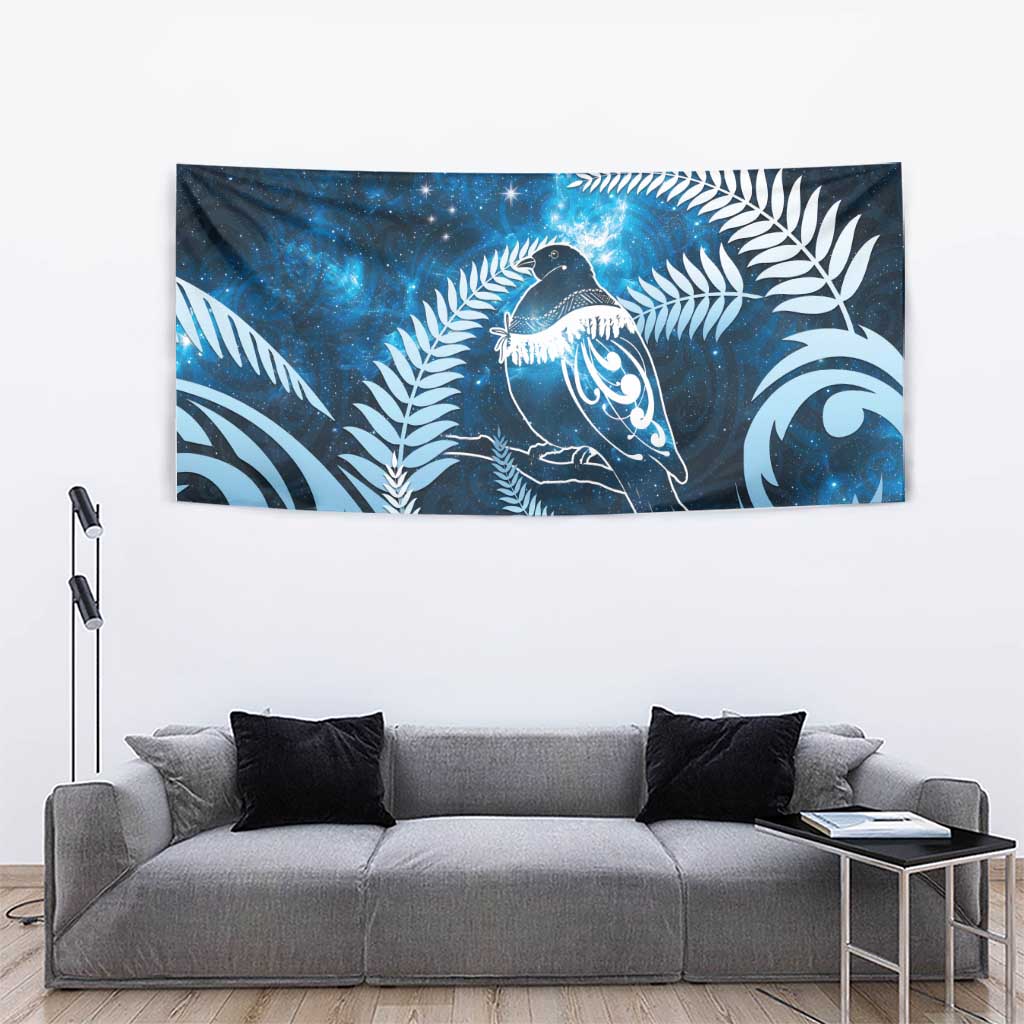 New Zealand Matariki Tapestry Pigeon Kereru Maori Fern Art