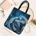 New Zealand Matariki Tote Bag Pigeon Kereru Maori Fern Art