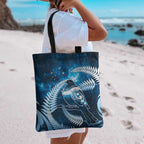 New Zealand Matariki Tote Bag Pigeon Kereru Maori Fern Art