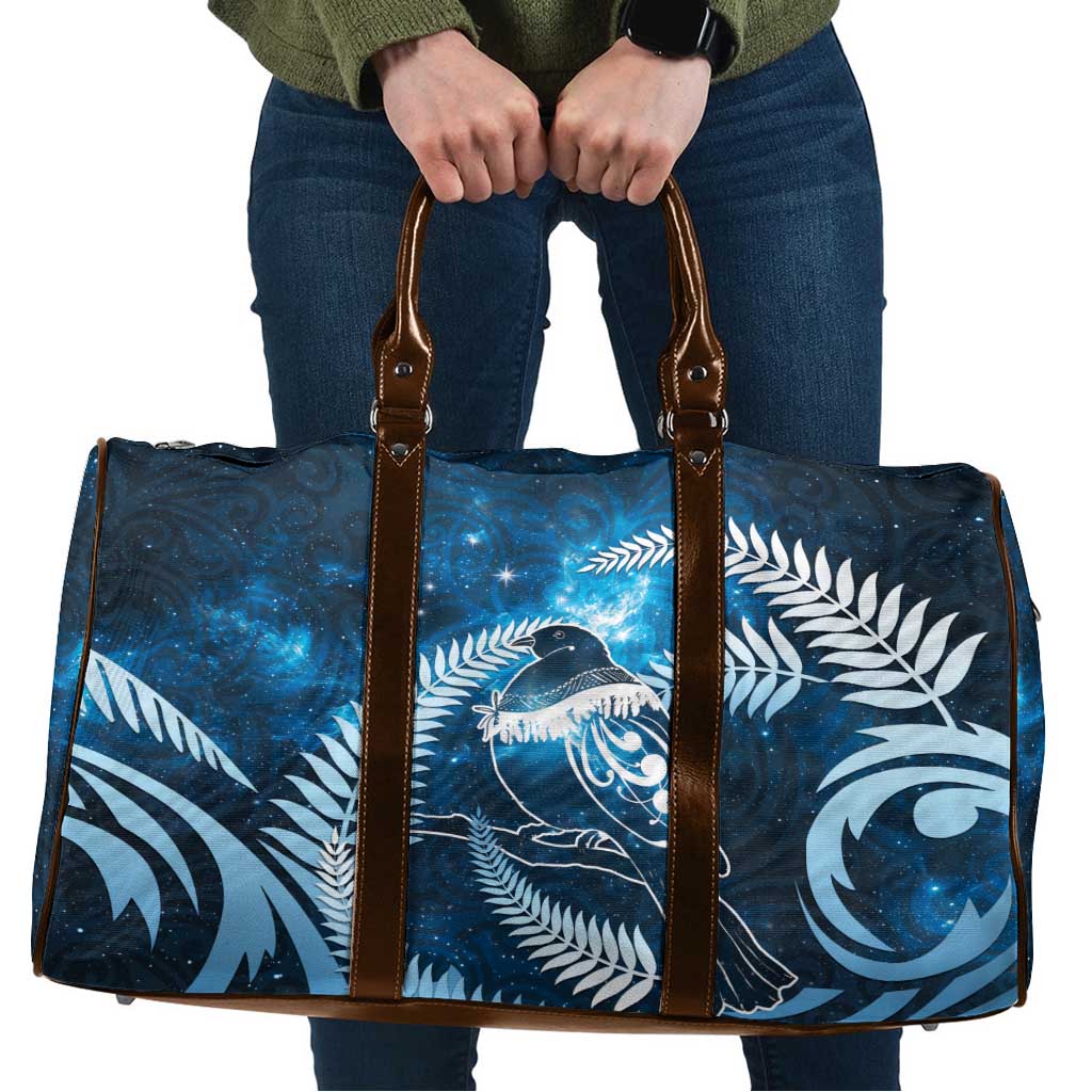 New Zealand Matariki Travel Bag Pigeon Kereru Maori Fern Art