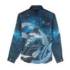 New Zealand Matariki Women Casual Shirt Pigeon Kereru Maori Fern Art