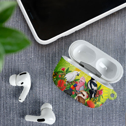 Australian Native Birds AirPods Case Art Dot Painting Pattern