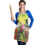 Australian Native Birds Apron Art Dot Painting Pattern