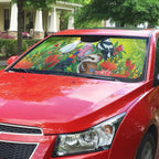 Australian Native Birds Auto Sun Shade Art Dot Painting Pattern