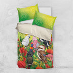 Australian Native Birds Bedding Set Art Dot Painting Pattern