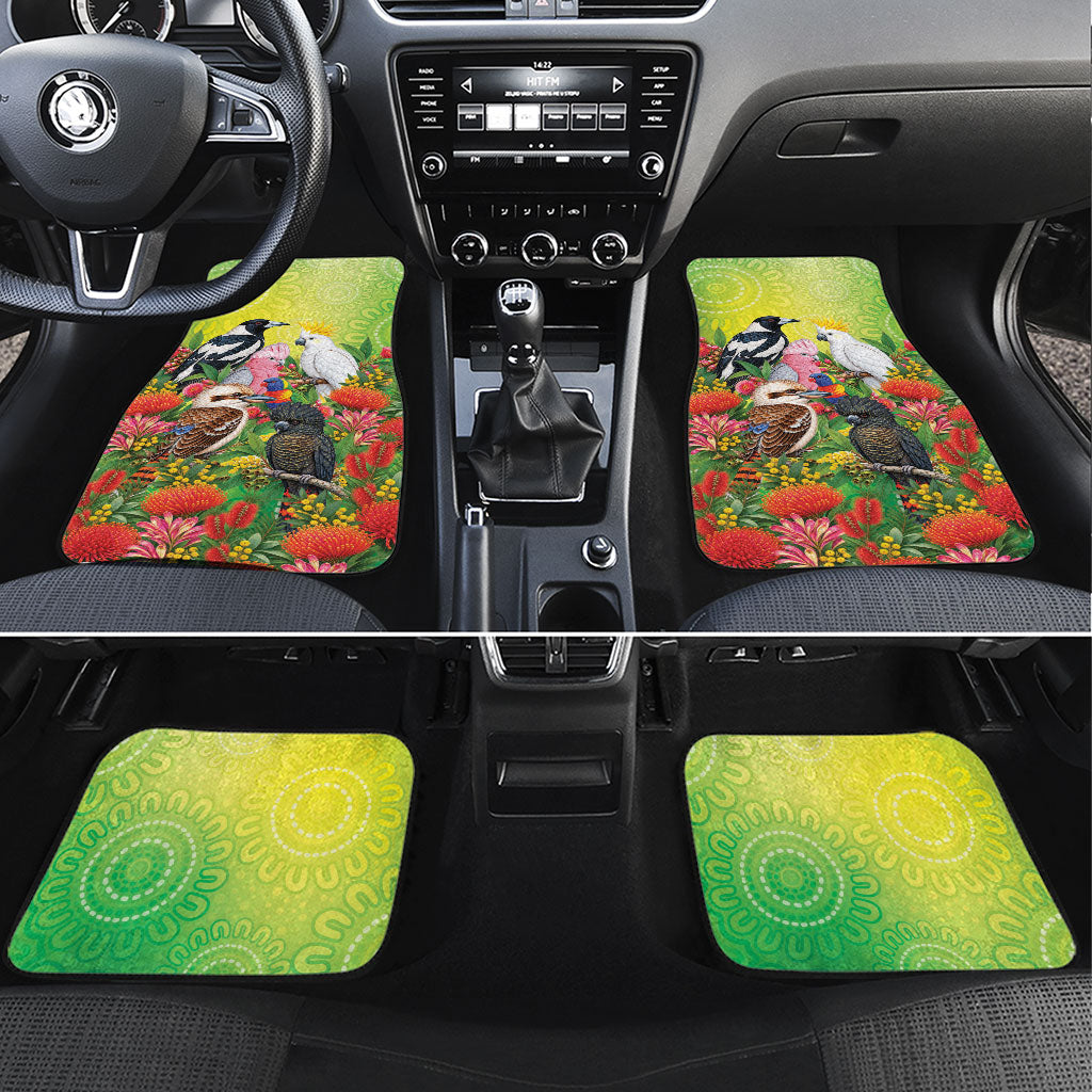Australian Native Birds Car Mats Art Dot Painting Pattern