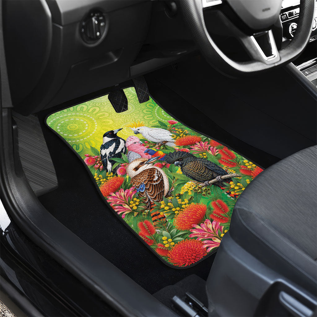 Australian Native Birds Car Mats Art Dot Painting Pattern