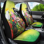 Australian Native Birds Car Seat Cover Art Dot Painting Pattern