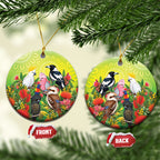 Australian Native Birds Ceramic Ornament Art Dot Painting Pattern