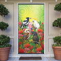Australian Native Birds Door Cover Art Dot Painting Pattern