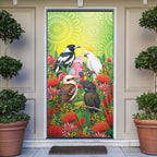 Australian Native Birds Door Cover Art Dot Painting Pattern