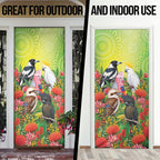 Australian Native Birds Door Cover Art Dot Painting Pattern