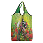 Australian Native Birds Grocery Bag Art Dot Painting Pattern