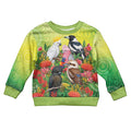 Australian Native Birds Kid Ugly Christmas Sweater Art Dot Painting Pattern