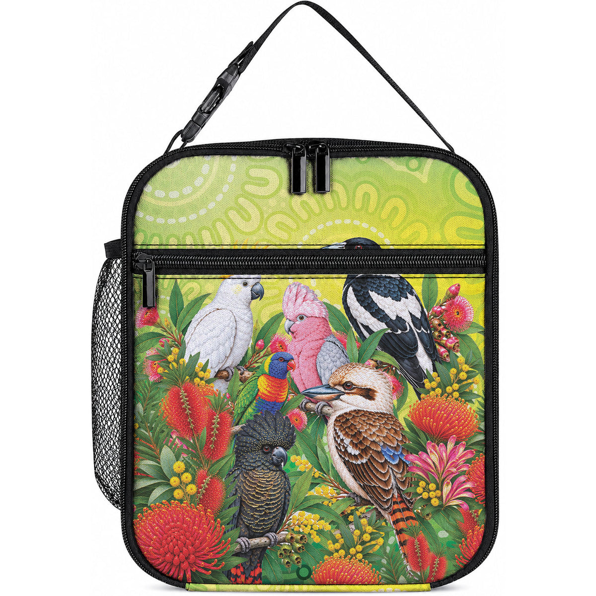 Australian Native Birds Lunch Bag Art Dot Painting Pattern