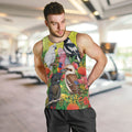 Australian Native Birds Men Tank Top Art Dot Painting Pattern