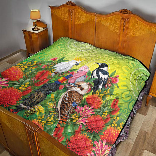 Australian Native Birds Quilt Art Dot Painting Pattern