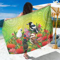 Australian Native Birds Sarong Art Dot Painting Pattern