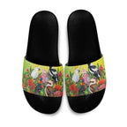 Australian Native Birds Slide Sandals Art Dot Painting Pattern