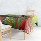 Australian Native Birds Tablecloth Art Dot Painting Pattern