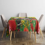 Australian Native Birds Tablecloth Art Dot Painting Pattern