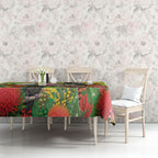 Australian Native Birds Tablecloth Art Dot Painting Pattern