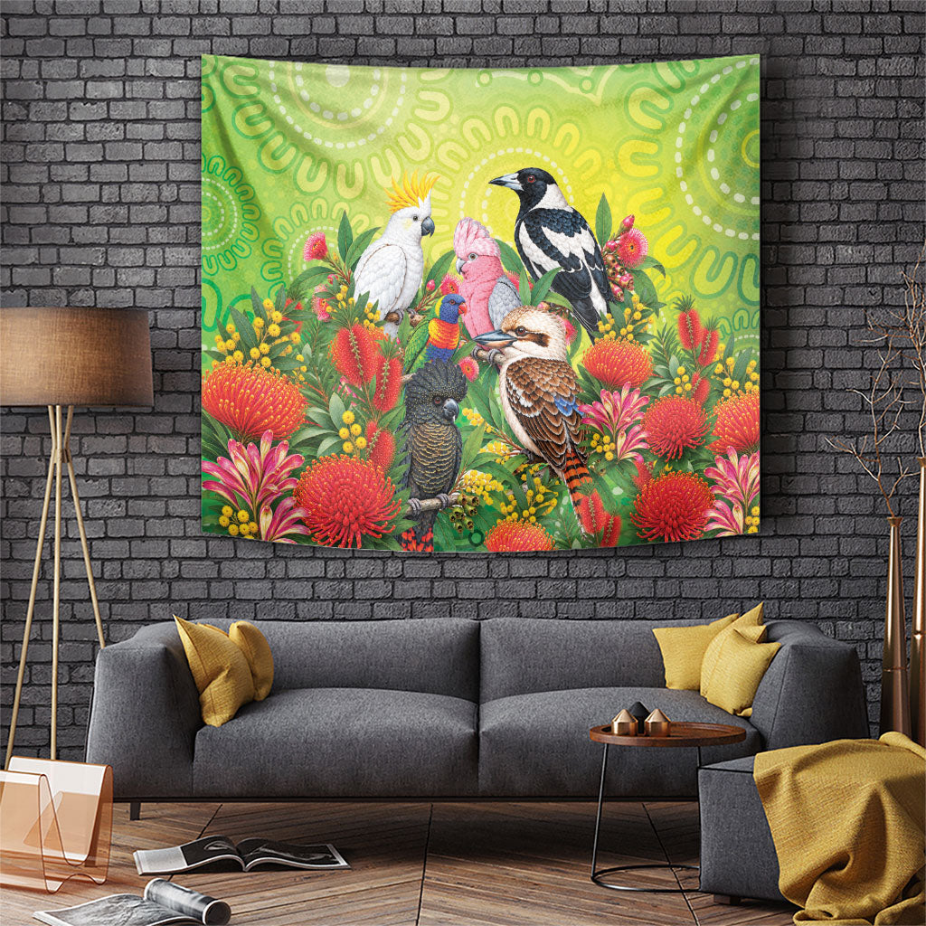 Australian Native Birds Tapestry Art Dot Painting Pattern