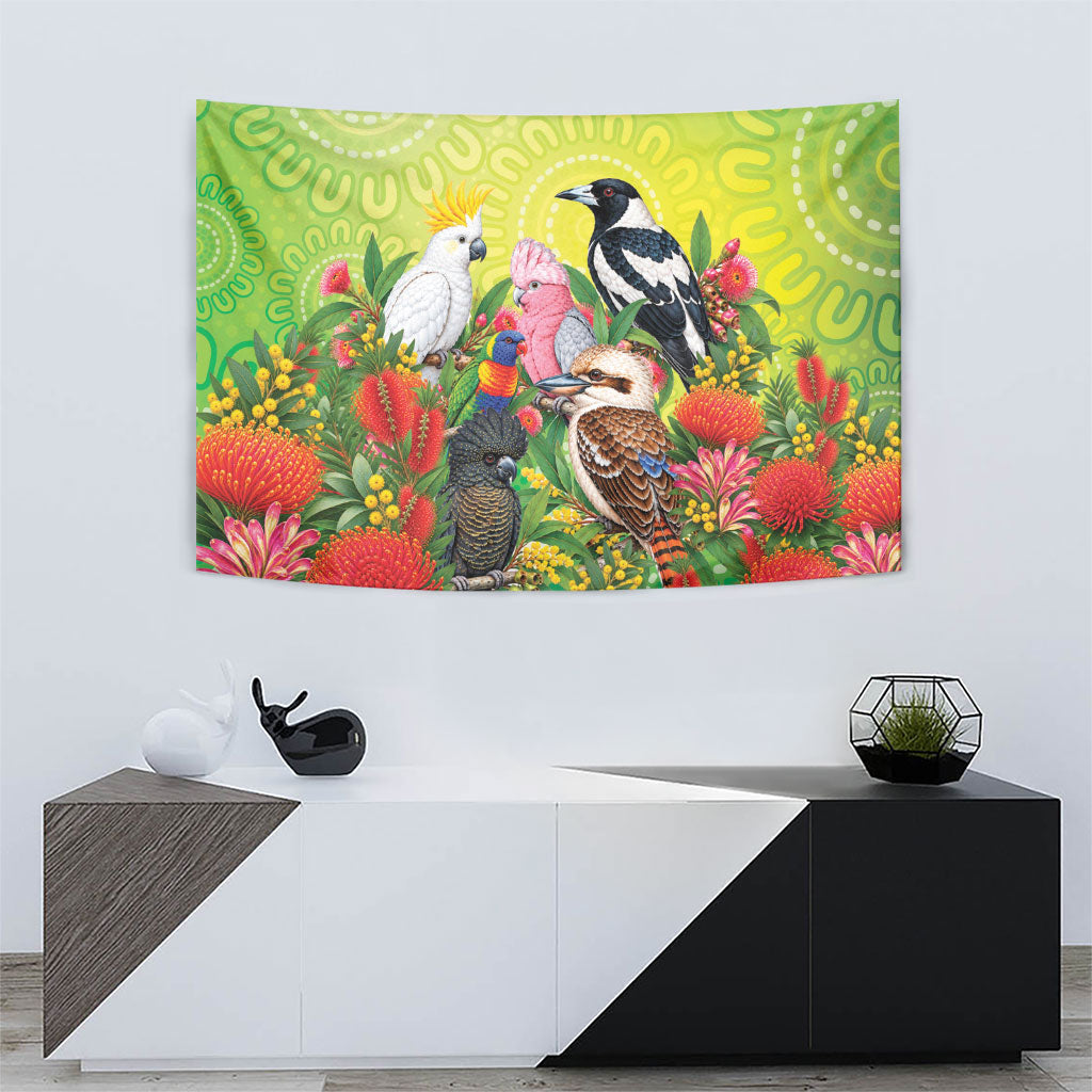 Australian Native Birds Tapestry Art Dot Painting Pattern