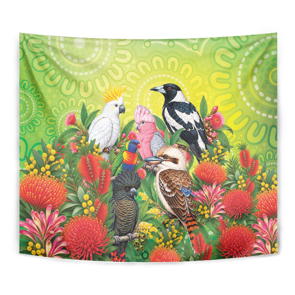 Australian Native Birds Tapestry Art Dot Painting Pattern