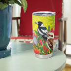 Australian Native Birds Tumbler Cup Art Dot Painting Pattern