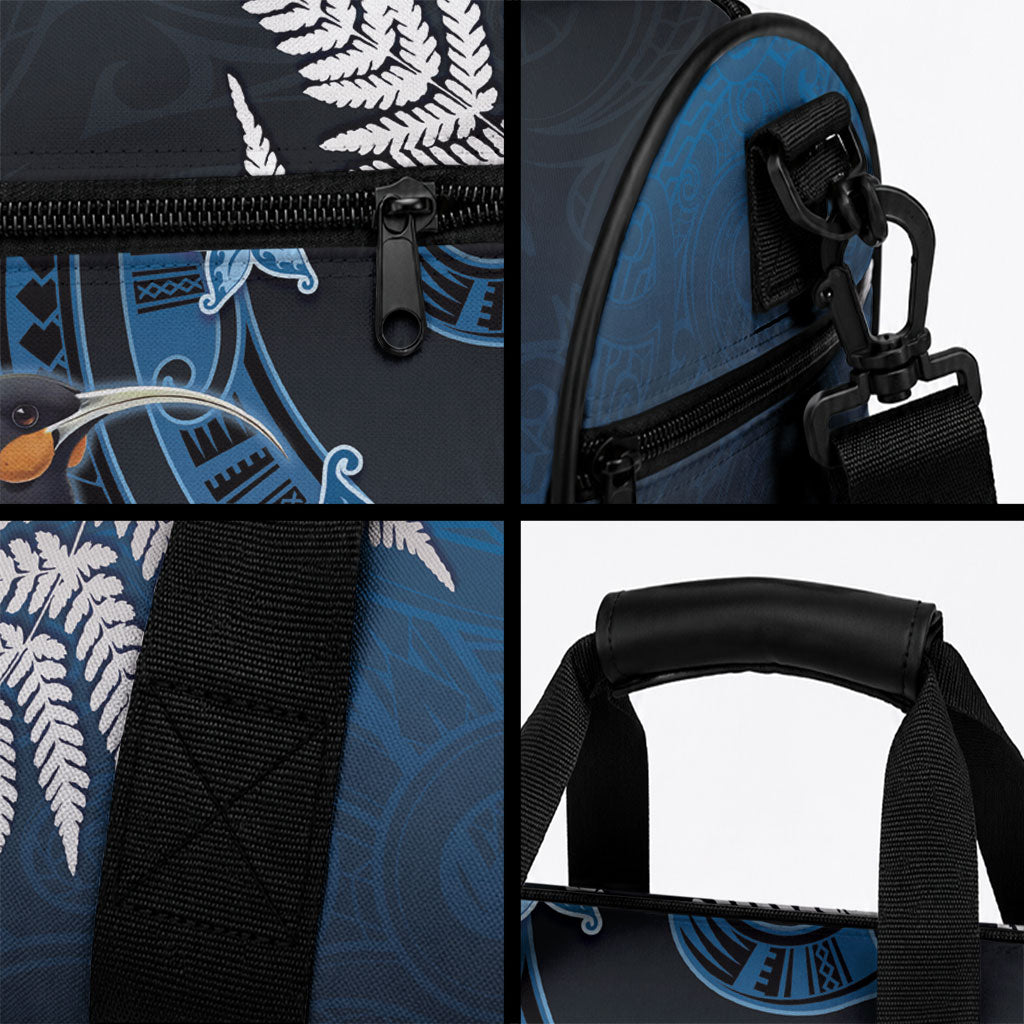 New Zealand Huia Bird Duffle Bag Aotearoa Maori Pattern