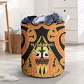 New Zealand Te Tairawhiti Laundry Basket Maori Koru Pattern