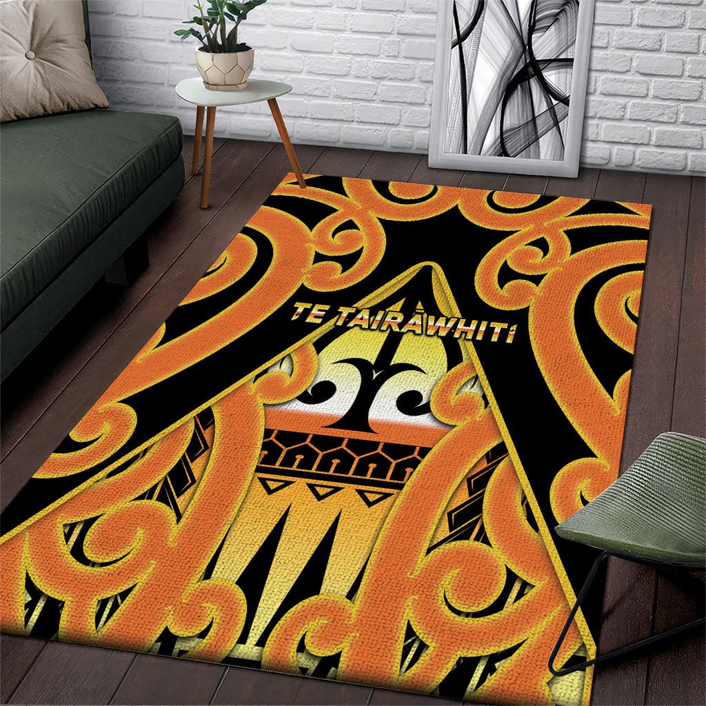 New Zealand Te Tairawhiti Area Rug Maori Koru Pattern