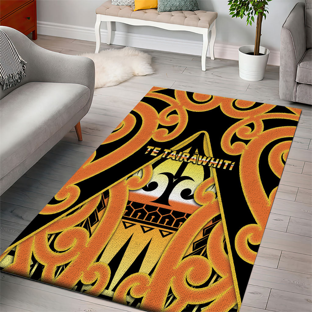 New Zealand Te Tairawhiti Area Rug Maori Koru Pattern
