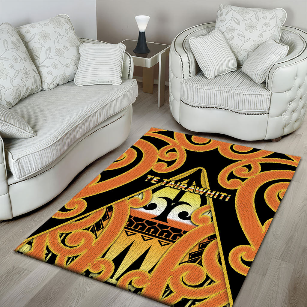 New Zealand Te Tairawhiti Area Rug Maori Koru Pattern