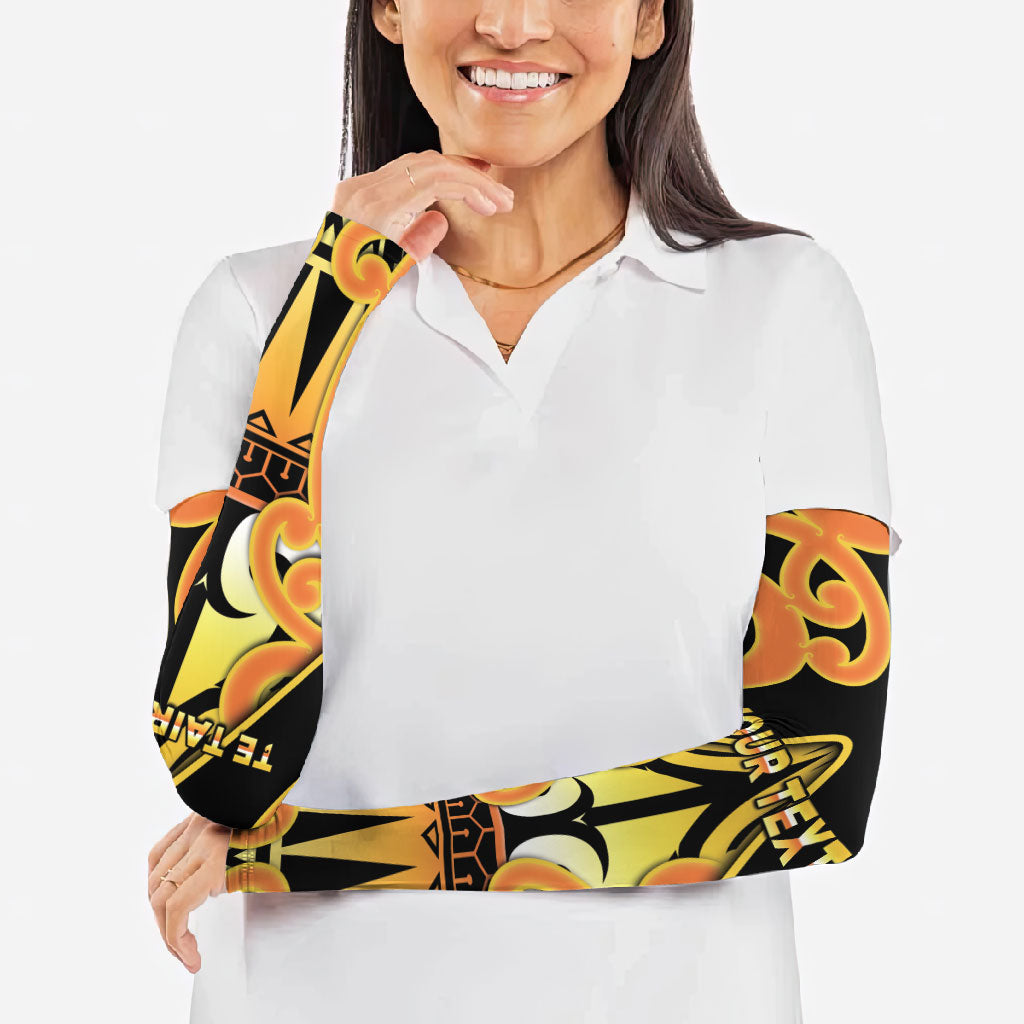 Personalised New Zealand Te Tairawhiti Arm Sleeves Maori Koru Pattern