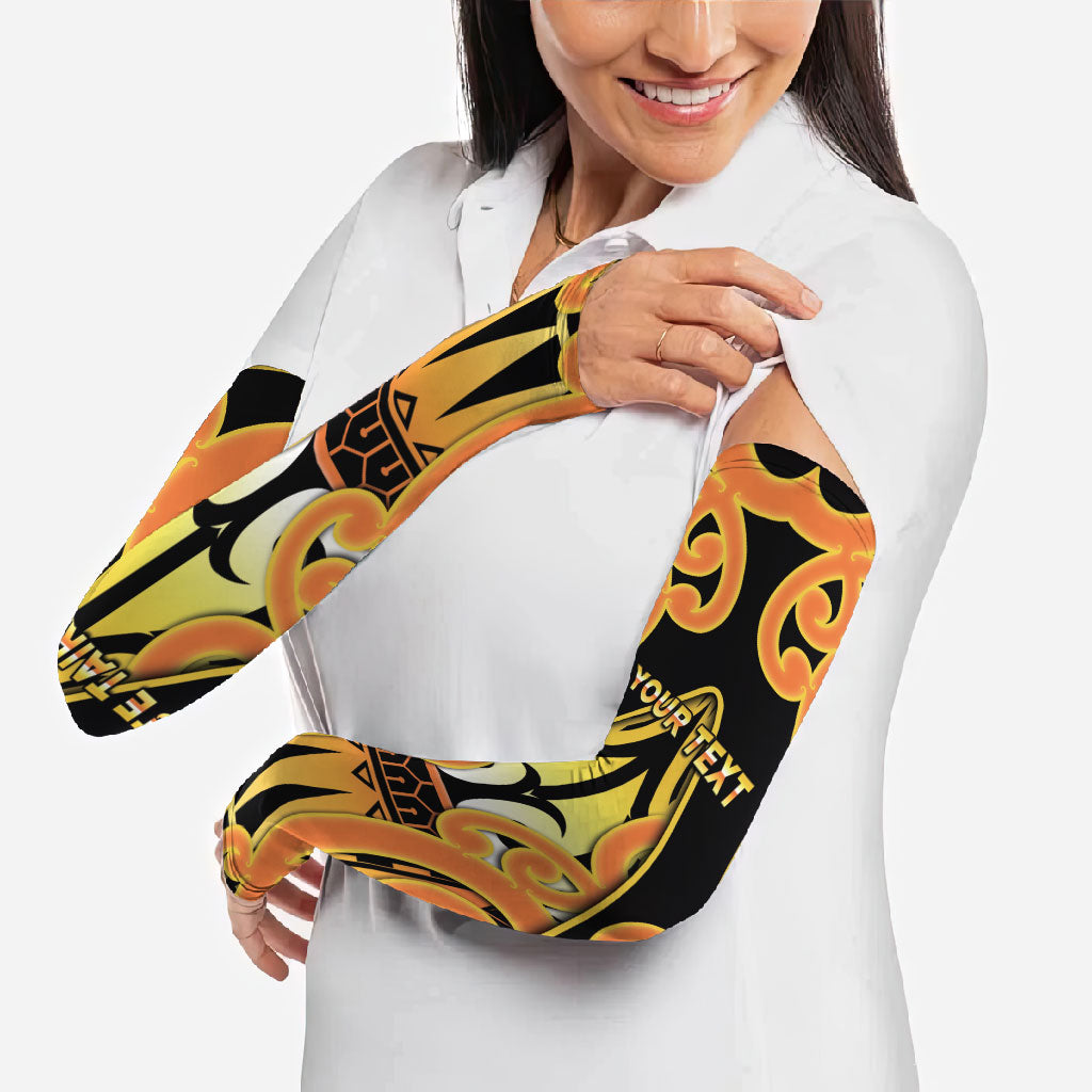 Personalised New Zealand Te Tairawhiti Arm Sleeves Maori Koru Pattern