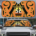 New Zealand Te Tairawhiti Auto Sun Shade Maori Koru Pattern