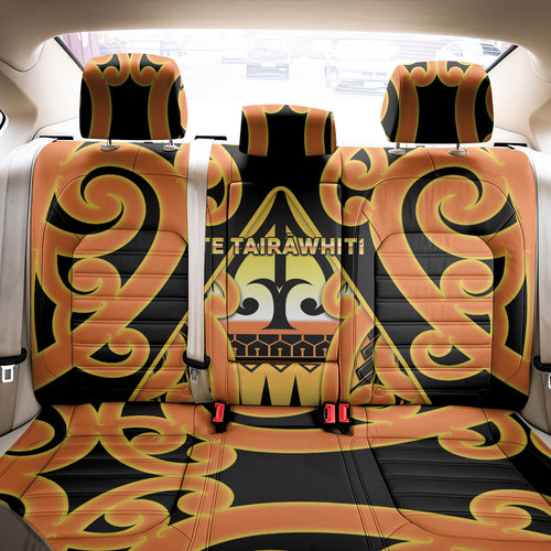 New Zealand Te Tairawhiti Back Car Seat Cover Maori Koru Pattern