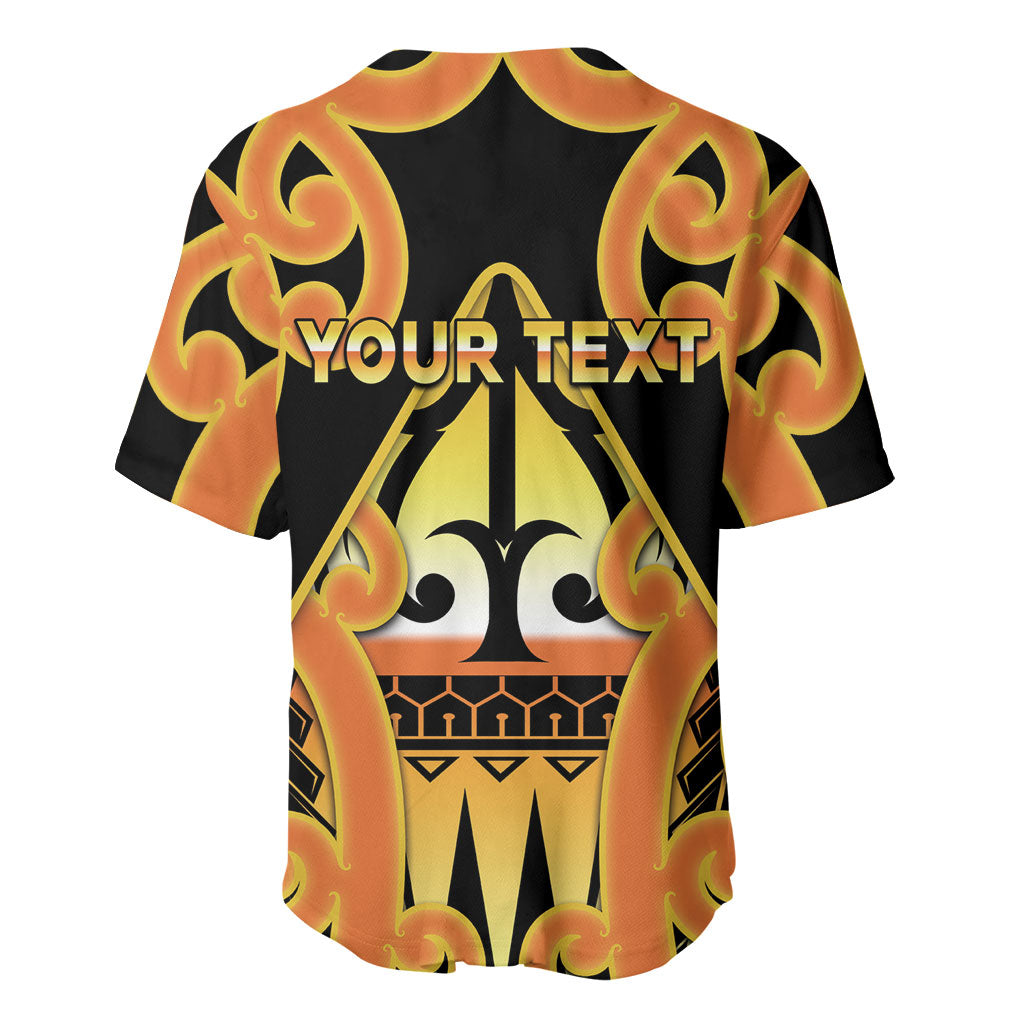 Personalised New Zealand Te Tairawhiti Baseball Jersey Maori Koru Pattern
