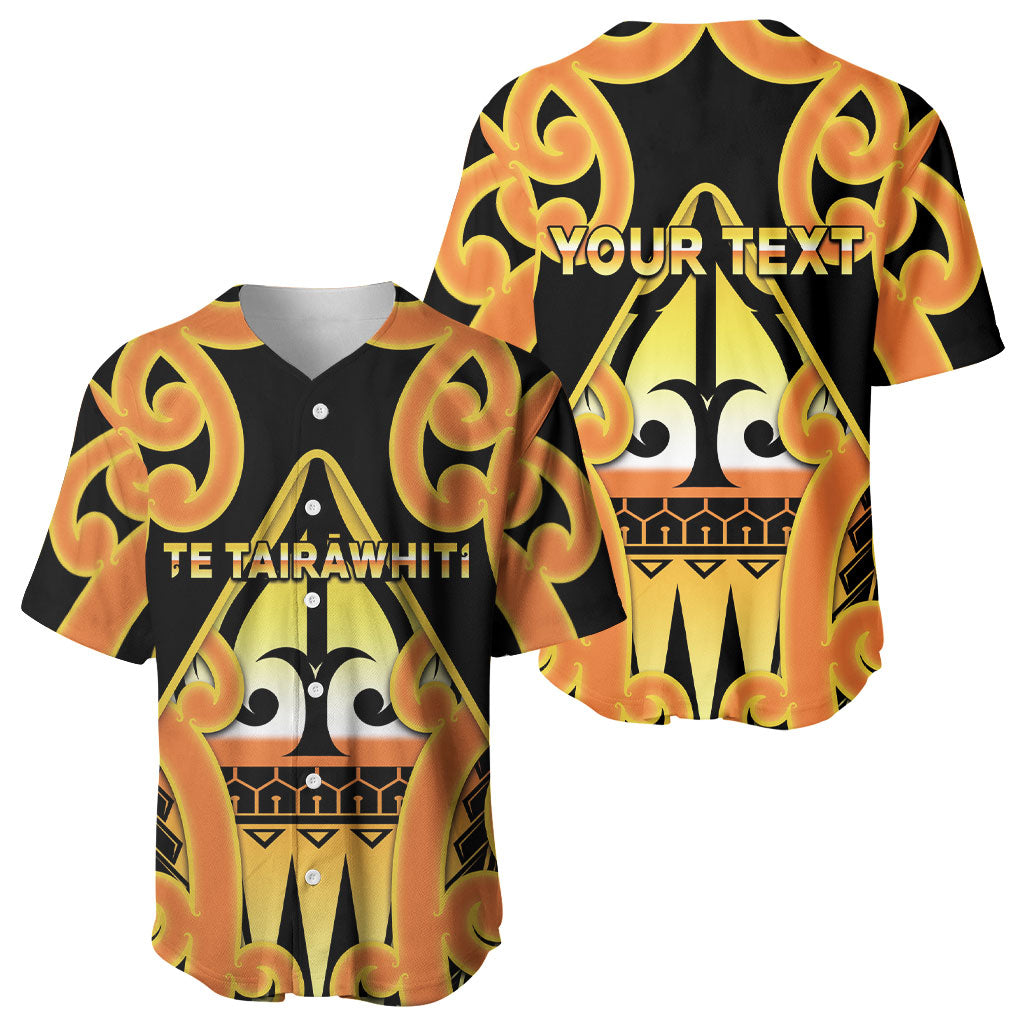 Personalised New Zealand Te Tairawhiti Baseball Jersey Maori Koru Pattern