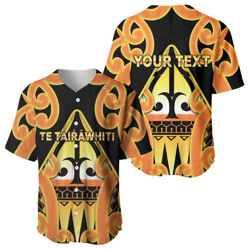 Personalised New Zealand Te Tairawhiti Baseball Jersey Maori Koru Pattern