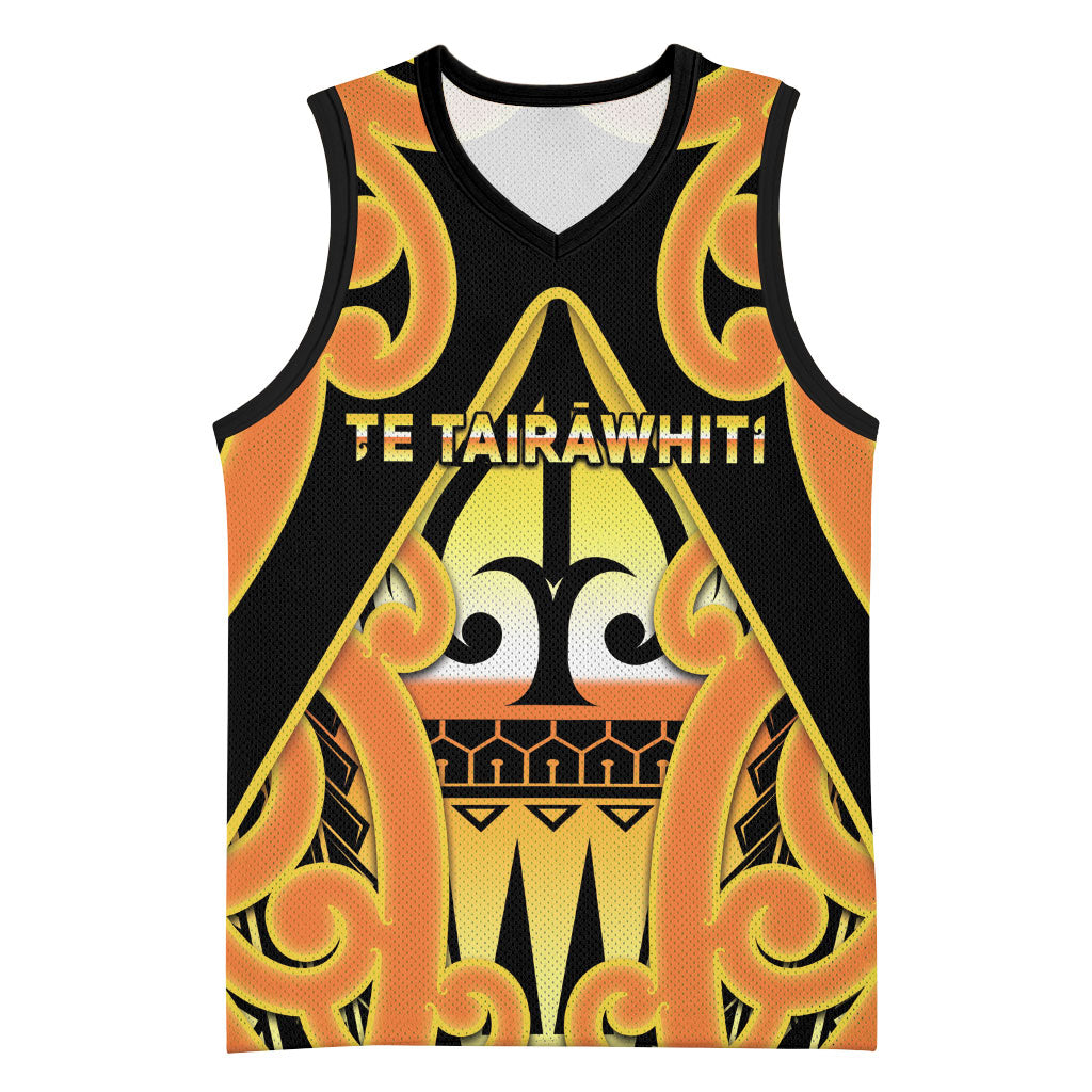 Personalised New Zealand Te Tairawhiti Basketball Jersey Maori Koru Pattern