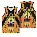 Personalised New Zealand Te Tairawhiti Basketball Jersey Maori Koru Pattern